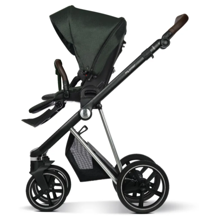 My Junior Vigo satin green - schwarz/chrome